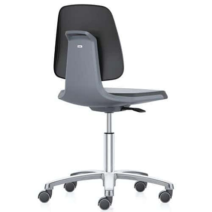 Pracovní antistatická ESD židle Bimos Labsit 9123E s kolečky, látka, černá