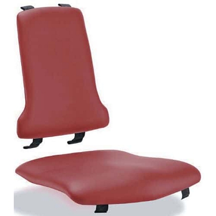 Náhradní polstrování pro židle Bimos Sintec s bederní opěrkou, koženka, červená