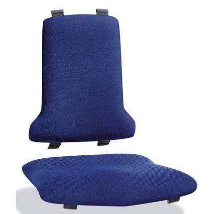 Náhradní antistatické ESD polstrování pro židle Bimos Sintec, látka Duotec, modrá