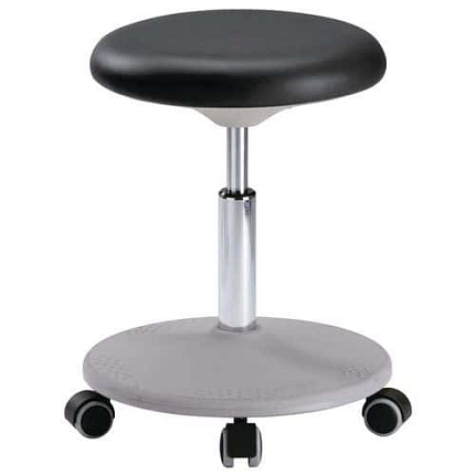 Pracovní stolička Bimos Labster 9107 s kolečky, polyuretan, černá