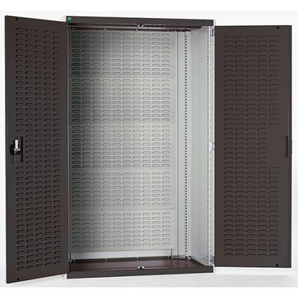 Dílenské skříně s perfo panely pro držáky na boxy/boxy, 120 x 105 x 65 cm, šedá-antracit