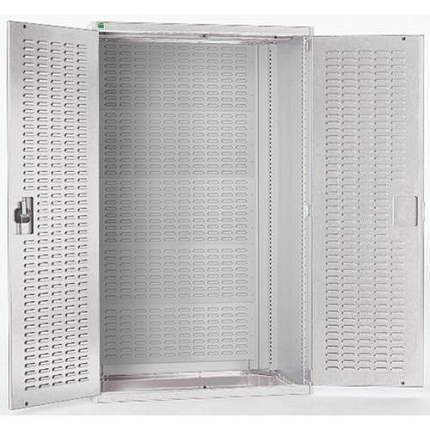 Dílenské skříně s perfo panely pro držáky na boxy/boxy, 120 x 105 x 65 cm, šedá-šedá