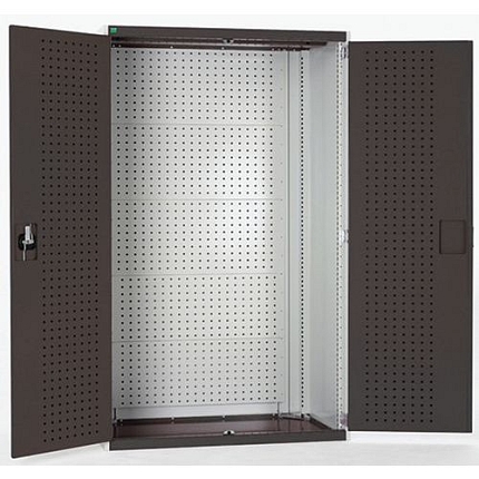 Dílenská skříň s perfo panely pro držáky na nářadí/nářadí, 120 x 105 x 65 cm, šedá-antracit