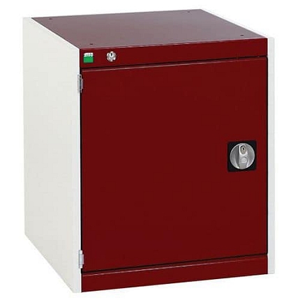 Dílenská skříňky Cubio SMF Bott, 60 x 52,5 x 52,5 cm, 1 police, šedá-červená