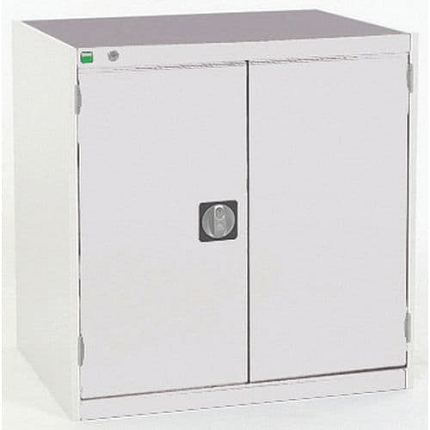 Dílenská zásuvková skříň Bott Cubio, 80 x 80 x 75 cm, 1 skříňka, šedá-šedá