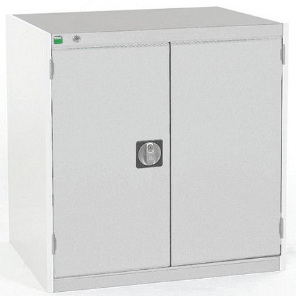 Dílenská zásuvková skříň Bott Cubio, 80 x 80 x 65 cm, 1 skříňka, šedá-šedá