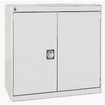 Dílenská zásuvková skříň Bott Cubio, 80 x 80 x 52,5 cm, 1 skříňka, šedá-šedá