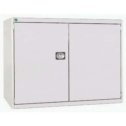 Dílenská skříň Bott Cubio 160, 100 x 130 x 65 cm, perfo dveře, šedá-šedá