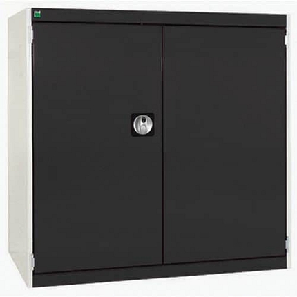 Dílenská skříň Bott Cubio, 100 x 105 x 65 cm, perfo dveře, šedá-antracit