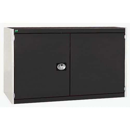 Dílenská skříň Bott Cubio 160, 80 x 130 x 65 cm, perfo dveře, šedá-antracit