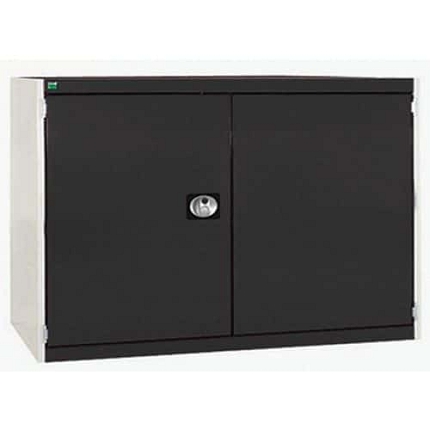 Dílenská skříň Bott Cubio 160, 90 x 130 x 65 cm, perfo dveře, šedá-antracit