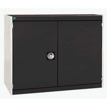 Dílenská skříň Bott Cubio, 80 x 105 x 52,5 cm, perfo dveře, šedá-antracit