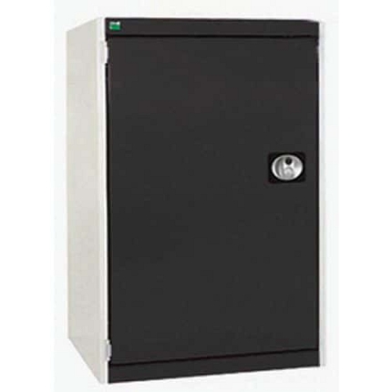 Dílenská skříň Bott Cubio, 100 x 65 x 65 cm, perfo dveře, šedá-antracit