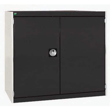 Dílenská skříň Bott Cubio, 90 x 105 x 52,5 cm, perfo dveře, šedá-antracit