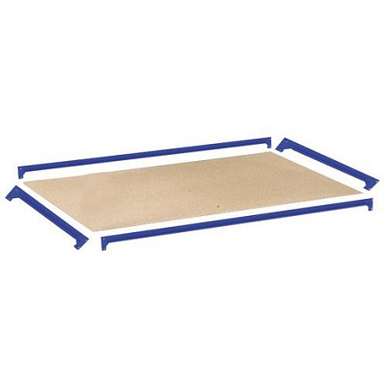 Přídavná dřevotřísková police, 91,5 x 45,5 cm, 340 kg, modrá