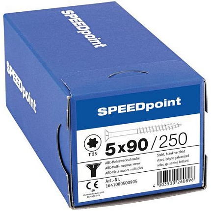 Víceúčelové šrouby se zapuštěnou hlavou Speedpoint TX o 5 mm, 90 mm