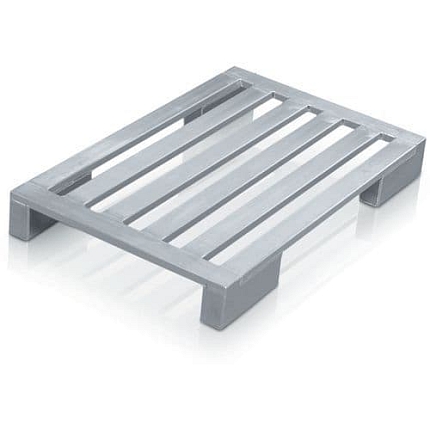 Hliníková paleta s dlouhými patkami Zarges, 120 x 80 x 15 cm