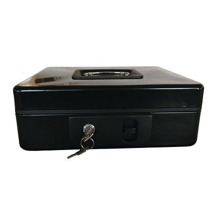 Přenosná pokladna Coinbox II, 3 přihrádky, 20 x 25 x 9 cm