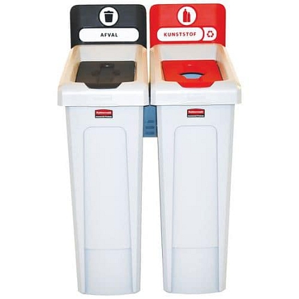 Recyklační stanice Slim Jim 174L, černočervená_NL