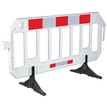 Plastová mobilní zábrana Dancop, bílá