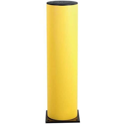 Plastový zahrazovací sloupek Dancop, d-flexx, žlutá, výška 75 cm