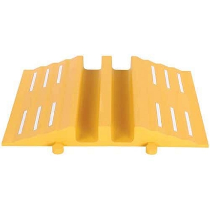 Kabelový přejezd Crash Stop, 2 kanály, šířka 68 cm, žlutá