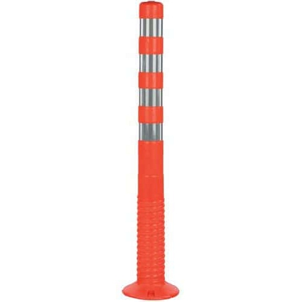 Plastový zahrazovací sloupek Crash Stop, oranžová, výška 100 cm