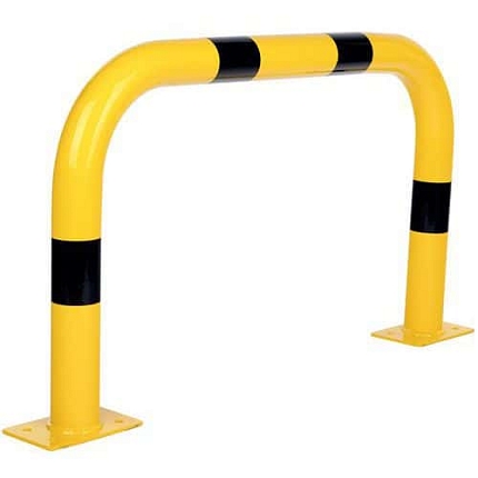 Kovová zábrana Dancop, žlutá/černá, 60 x 100 cm