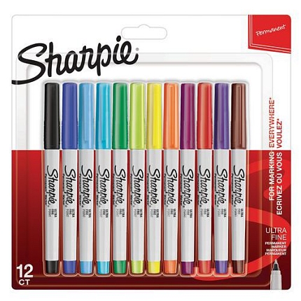 Permanentní popisovač Sharpie s extra tenkým hrotem, více barev