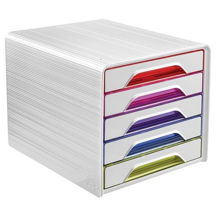 Zásuvkový box Smoove CEP, 5 zásuvek, bílá/barevná