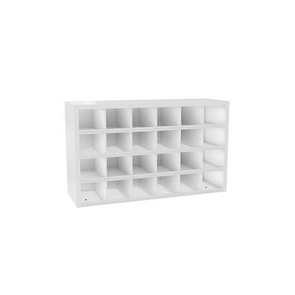 Kovová dílenská skříň s přihrádkami SFR241, 90 x 150 x 50 cm, šedá