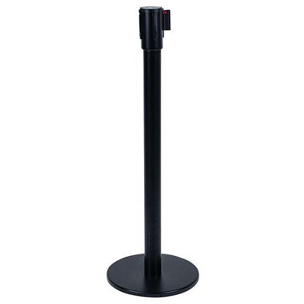 Zahrazovací sloupek s pásem, 5 m, bílý/červený - Manutan Expert Lesly