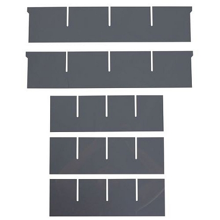 Dělicí příčky Manutan Expert SF1, 2 + 3 ks, 29,5 x 16 cm