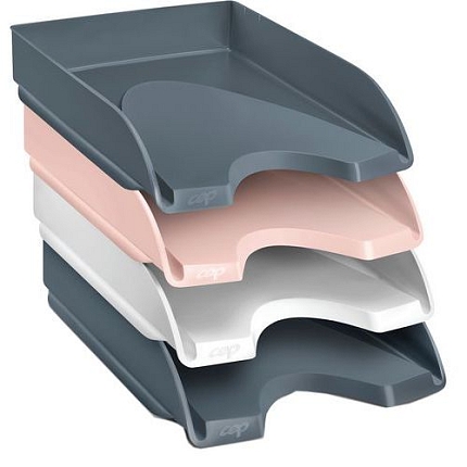 Sada 4 přihrádek na dopisy Minéral, různé barvy - CEP