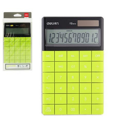 Kalkulačka DELI, zelená