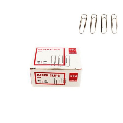 Sponky kancelářské DELI 29mm, 100ks