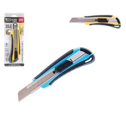 Nůž DELI 160mm odlamovací, žlutý