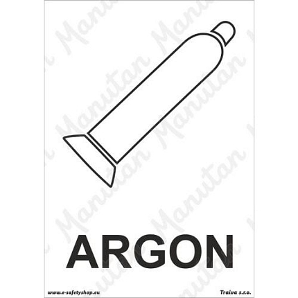 Argon, samolepka 148 x 210 x 0,1 mm A5