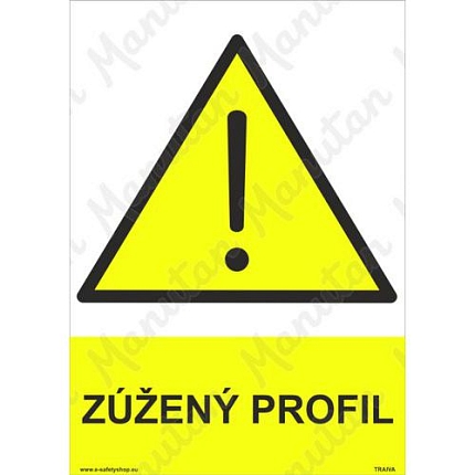 Zúžený profil, plast 210 x 297 x 2 mm A4