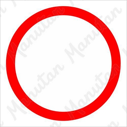 Zákaz vjezdu, plast 210 x 210 x 0,5 mm