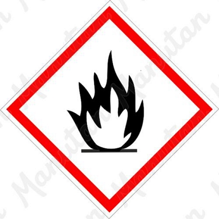 Hořlavé č.02, samolepka 148 x 148 x 0,1 mm
