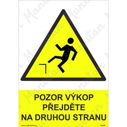 Pozor výkop přejděte na druhou stranu, plast 148 x 210 x 2 mm A5