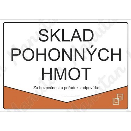 Sklad pohonných hmot, plast 297 x 210 x 0,5 mm A4