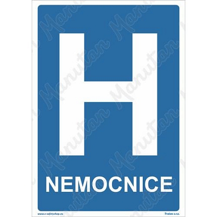 Nemocnice, plast 210 x 297 x 0,5 mm A4