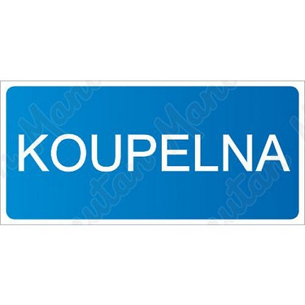 Koupelna, samolepka 190 x 90 x 0,1 mm