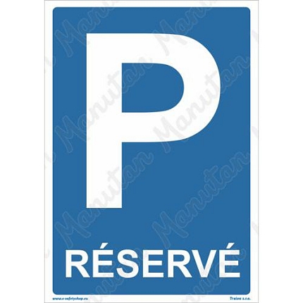 Réservé, plast 210 x 297 x 2 mm A4