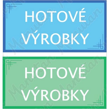 Hotové výrobky, plast 200 x 100 x 0,5 mm, modrá