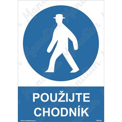 Použijte chodník, samolepka 148 x 210 x 0,1 mm A5