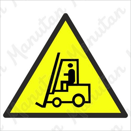 Pozor vozíky, samolepka 210 x 210 x 0,1 mm