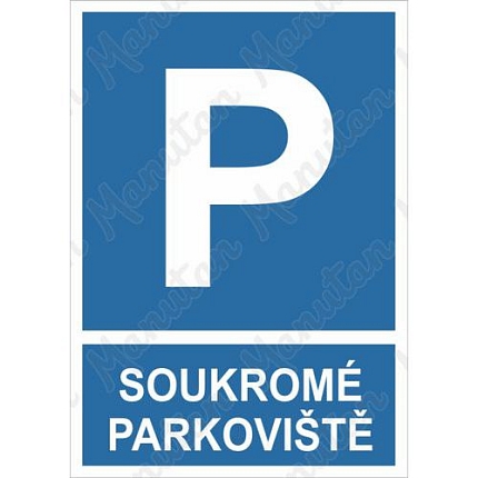 Soukromé parkoviště, plast 297 x 420 x 2 mm A3